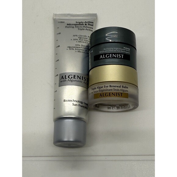 ALGENIST TRIPLE-ACTION MICROPOLISH & PEEL 30ML, TRIPLE ALGAE EYE 5ML & SERUM 7ML - Picture 1 of 16
